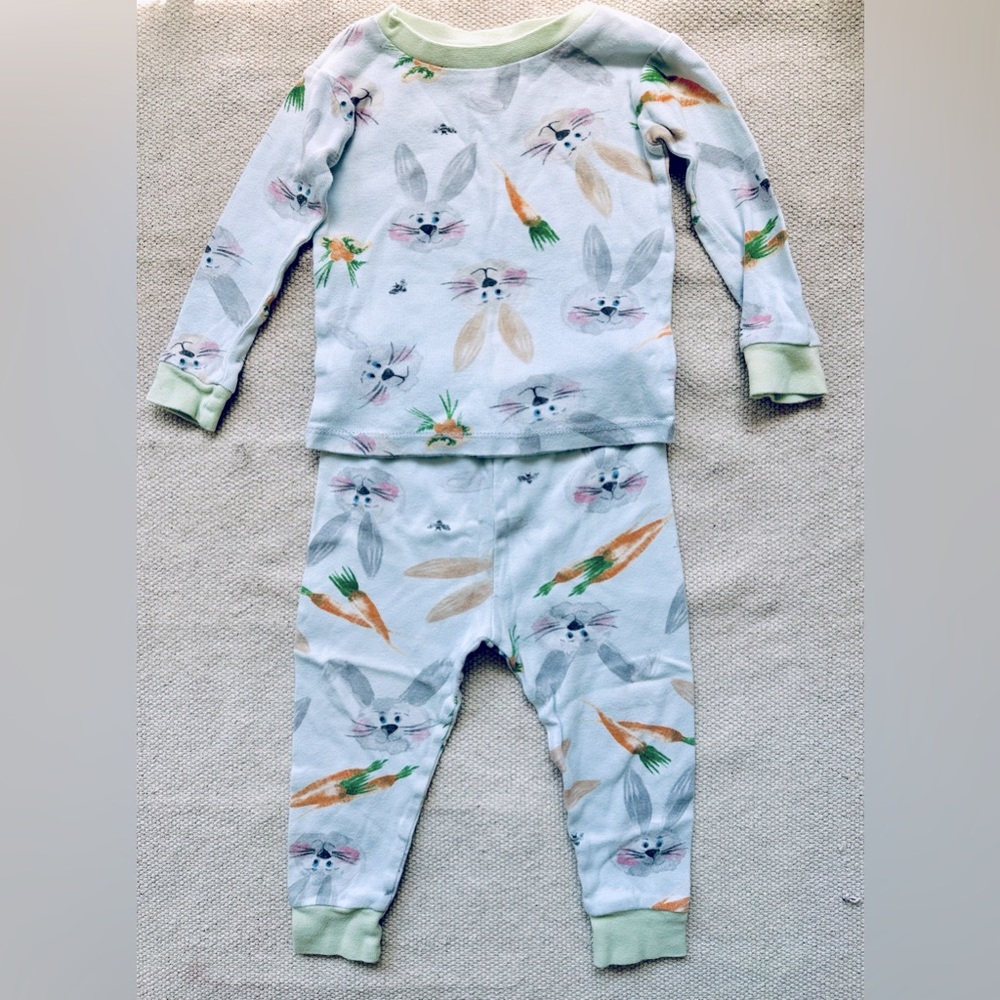 Burt’s Bees Baby Organic Cotton Two Piece Pajama Set 12 months Being a Bunny